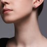 Серьги из белого золота с бриллиантами (Арт.1022051-3)