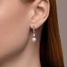 Серьги золотые пробы 585 с жемчугом (Арт.79-20063-3)