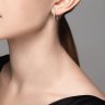 Серьги из белого золота с бриллиантами (Арт.1021610)