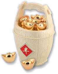 Статуэтка "корзина с монетами" Vanbo, гонконг (Арт.g286)