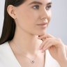 Колье из серебра с фианитами и эмалью (Арт.94071322)