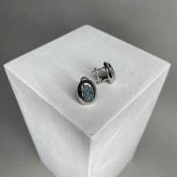 Серьги из белого золота с бриллиантом (Арт.sev_196_sr_001_wg)