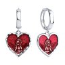 Серьги из серебра с эмалью (Арт.94026721)