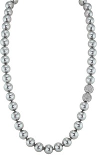 Ожерелье с жемчугом и куб. цирконием «Pearl Kiss 28S» Rivoli (арт.32L-SK-28)