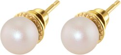 Серьги из серебра с жемчугом (Арт.aas-13-8-35-g)