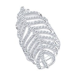 Кольцо из серебра с фианитами (Арт.94013131)
