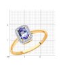 Кольцо из золота с бриллиантами и танзанитом (Арт.6014132)