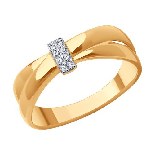 Кольцо из золота с фианитами (Арт.019253)