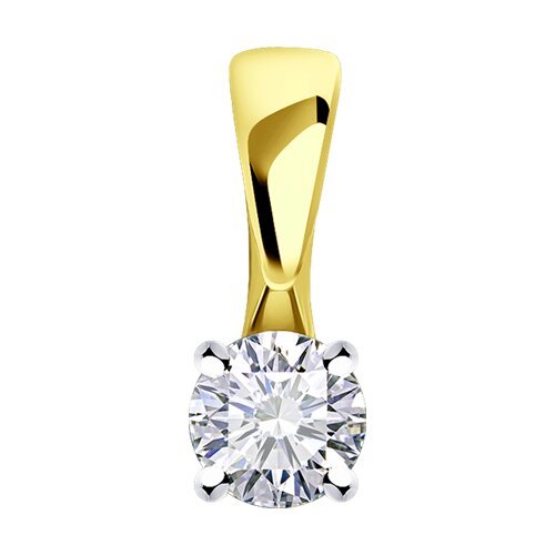 Кулон с бриллиантом из золота «Северное Сияние» Соколов (арт.53-230-01759-1)