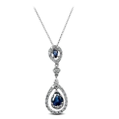 Кулон с сапфиром и бриллиантами «Слезы Полярной Ночи» La Nordica (арт.39-12-7000-21440)