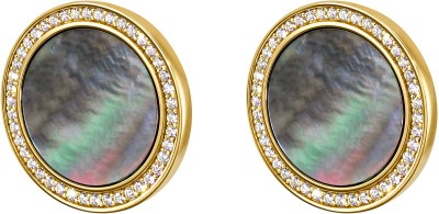 Серьги серебряные с жемчугом и фианитами Pearl Charm G Rivoli (арт.FPO-S3-15-D-G)