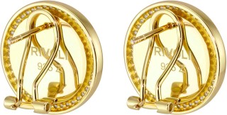 Серьги серебряные с жемчугом и фианитами Pearl Charm G Rivoli (арт.FPO-S3-15-D-G)