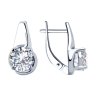 Серьги из серебра с фианитами (Арт.94023425)