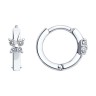 Серьги из серебра с фианитами «Нежное сияние» Соколов (арт.94025781)