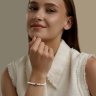 Браслет золотой пробы 585 с миксом камней (Арт.795069)