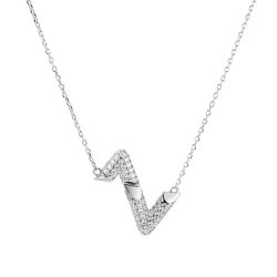 Ожерелье из серебра с фианитом (Арт.cz-n03596-x-w-x-x-w)