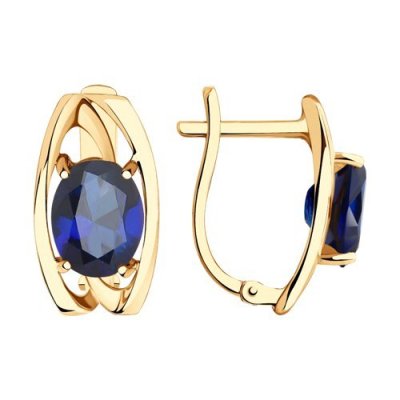 Серьги золотые пробы 585 (Арт.727075)