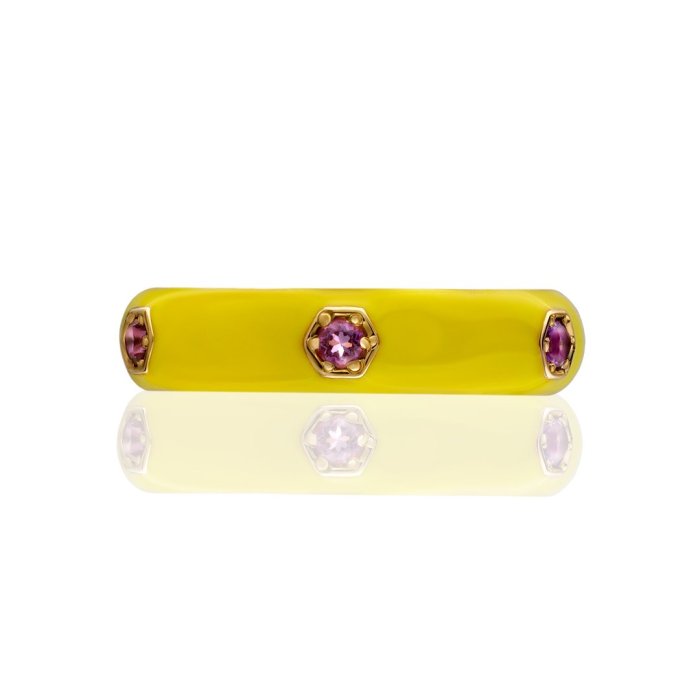 Кольцо из золота с аметистом Русские Самоцветы (Арт.88895)