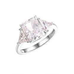 Кольцо из серебра с фианитом (Арт.cz-r04299-x-w-w-x-w)