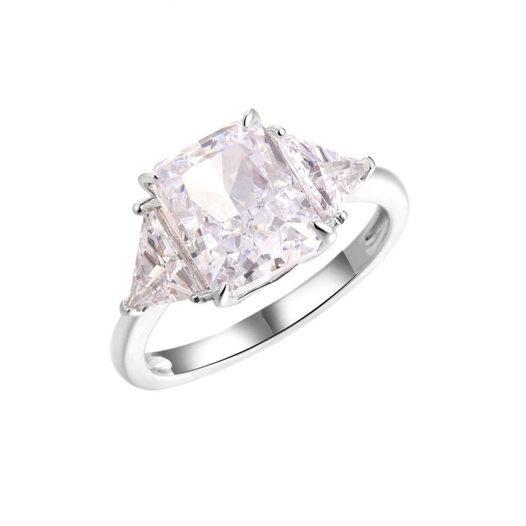 Кольцо из серебра с фианитом (Арт.cz-r04299-x-w-w-x-w)