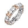 Кольцо с фианитами «Trendy Shine» серебро 925 Fresh Jewelry (арт.MP-R00003L-X-WG-W-X-W)