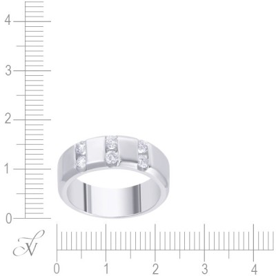 Кольцо с бриллиантами «Городской статус» золото 585 JVG (арт.AAR6635_KO_YG)