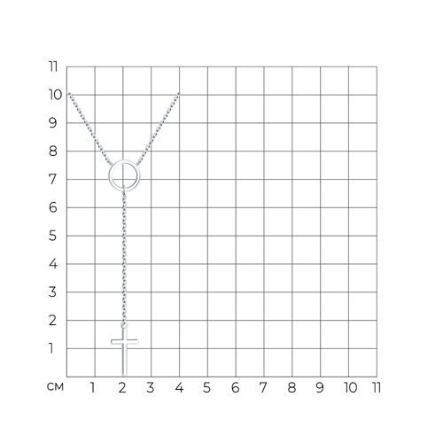 Колье из серебра (Арт.94070443)