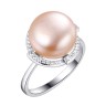 Кольцо серебряное с жемчугом и фианитами «Nautilus Grace» Fresh Jewelry (арт.PI-R02298-X-W-PNP-X-W)