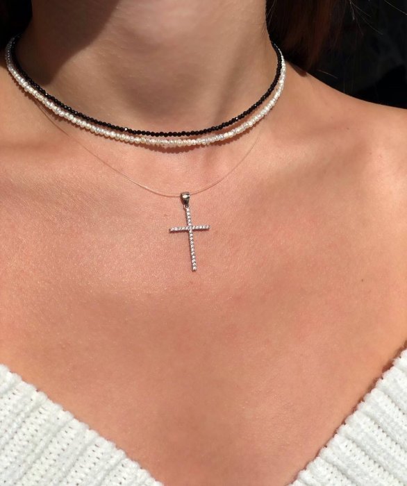 Колье Серебряные крылья (Арт.052041789a_zhemchugkult)