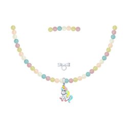 Колье из серебра с эмалью (Арт.8510800002)