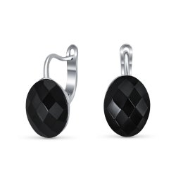Серьги Серебряные крылья (Арт.22set14870-113_oniks)