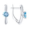 Серьги из серебра с топазами и фианитами (Арт.92022839)