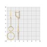 Серьги из золочёного серебра с фианитами (Арт.93-121-02034-2)