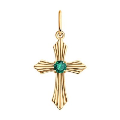 Подвеска из золота с изумрудом (Арт.3030241)