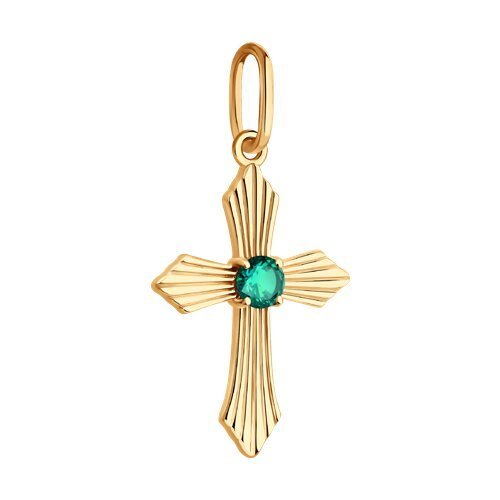 Подвеска из золота с изумрудом (Арт.3030241)