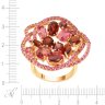 Кольцо из золота с гранатом и родолитом (Арт.rg-23674_ko_ps_gr_rh_tu_pink)