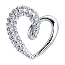 Подвеска из серебра с фианитами (Арт.94033387) Подвеска из серебра с фианитами (Арт.94033387)