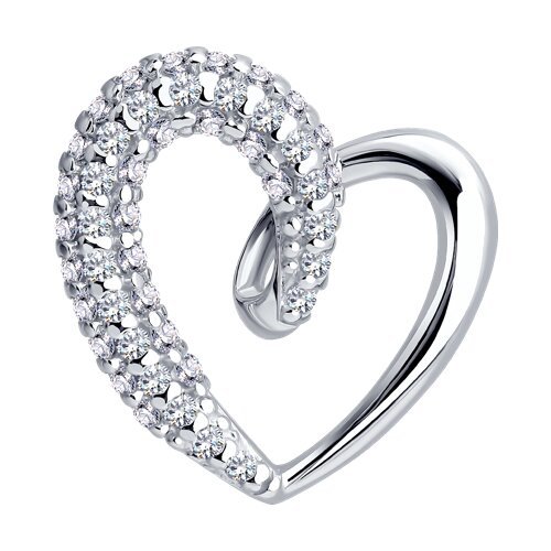 Подвеска из серебра с фианитами (Арт.94033387)