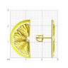 Серьги из золочёного серебра с эмалью (Арт.93021010)