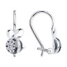 Серьги из серебра с фианитами (Арт.94-120-00987-1)