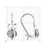 Серьги из серебра с фианитами (Арт.94-120-00987-1)