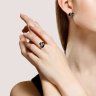 Серьги из серебра с эмалью (Арт.94-120-01658-1)
