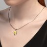 Подвеска из серебра с фианитами и эмалью (Арт.94033199)