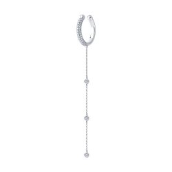 Серьга из серебра с фианитами (Арт.94170336)