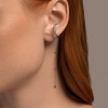 Серьги из серебра с фианитами «Лунный каскад» Соколов (арт.9417)