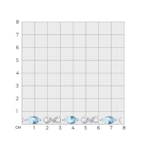 Браслет из серебра с топазами и фианитами (Арт.94-350-00586-1)