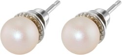 Серьги из серебра с жемчугом (Арт.aas-13-8-35-s)