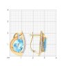Серьги золотые пробы 585 с топазом (Арт.51-320-00931-1)