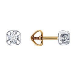 Серьги из золота с бриллиантами (Арт.51-222-02467-1)
