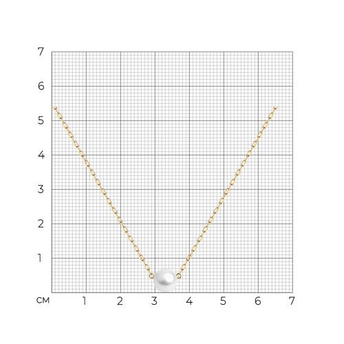 Колье золотое пробы 585 с жемчугом (Арт.51-370-01798-1)